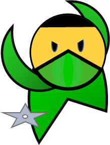 yellow ninja throwing star